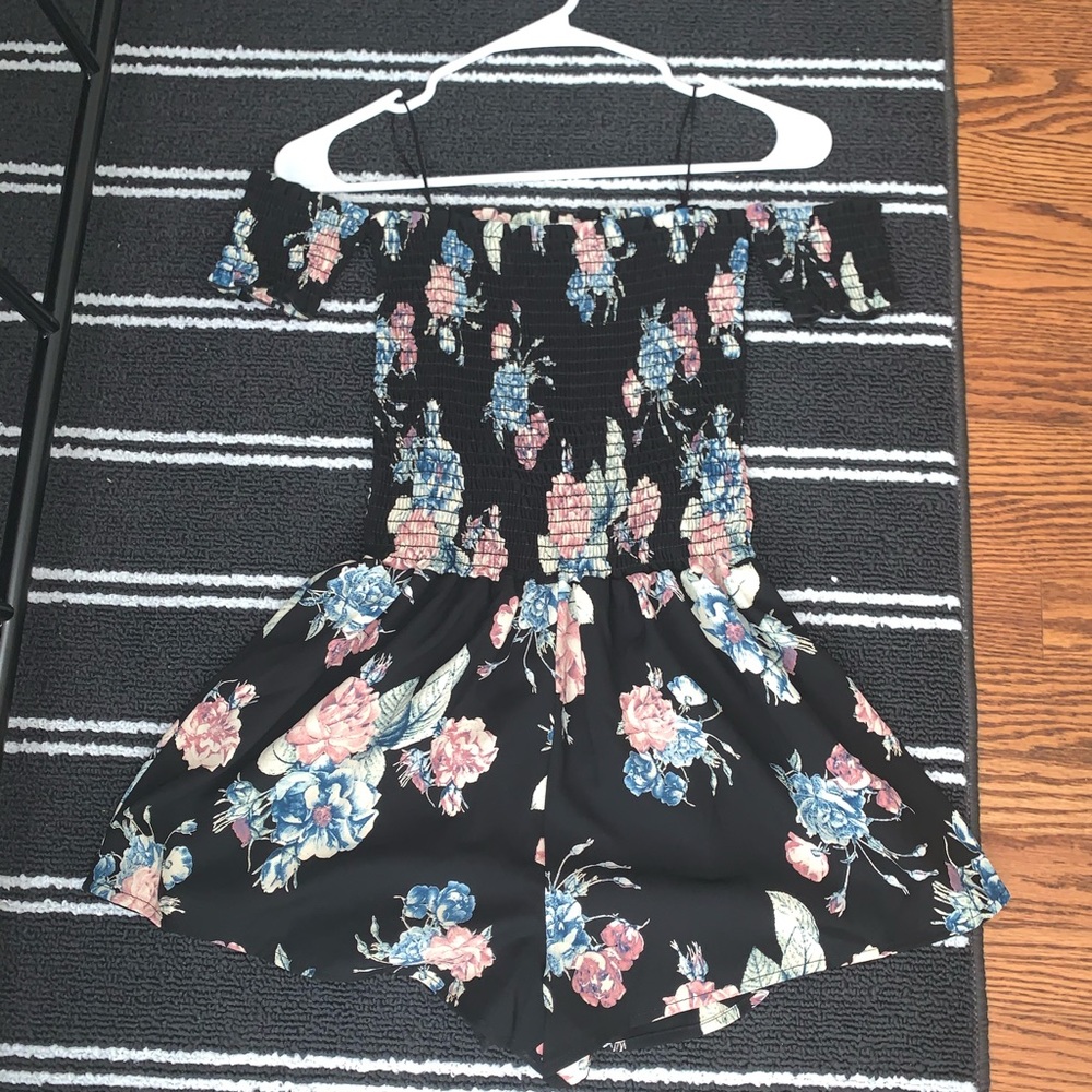 Floral Off-the-Shoulder Romper